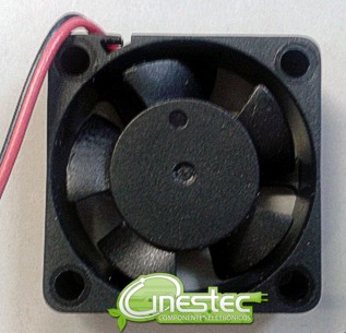 VENT. COOLER 12V 30 X 30MM X 10MM  2 FIOS ROLAMENTO