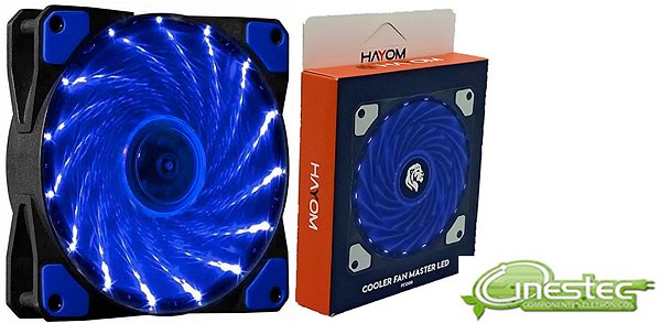 VENTILADOR / COOLER 12V - 120 x 120 x 25mm - AZUL FC1300