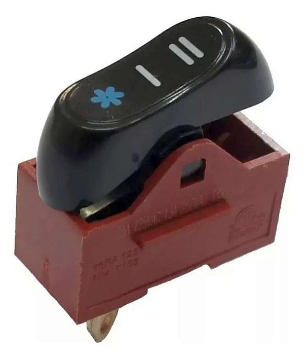 CHAVE GANGORRA 3P 3T 10A 250V TSR-10 PRETA SECADOR CABELO