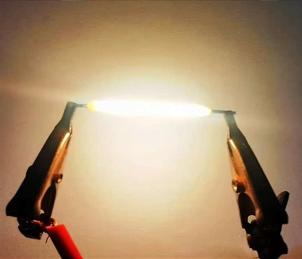 LED FILAMENTO RÍGIDO 38mm 3V BRANCO QUENTE