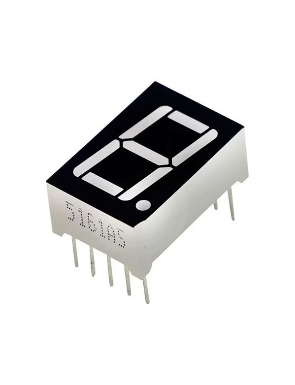 DISPLAY CATODO COMUM 7 SEGMENTO VERMELHO 0,56 FUNDO PRETO HS5161AS