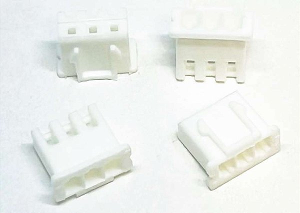 CONECTOR ALOJAMENTO/FEMEA JST 2,54MM 3 PINOS 180 graus I-DS1069-SCW03