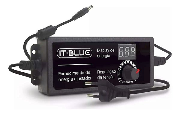 FONTE DE ALIMENTAÇÃO DIGITAL AJUSTAVEL 3V a 12V x 5A - LE-0186