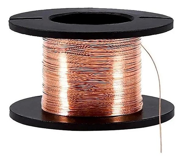 FIO COBRE ESMALTADO  0,1mm CARRETEL 11,5 METROS