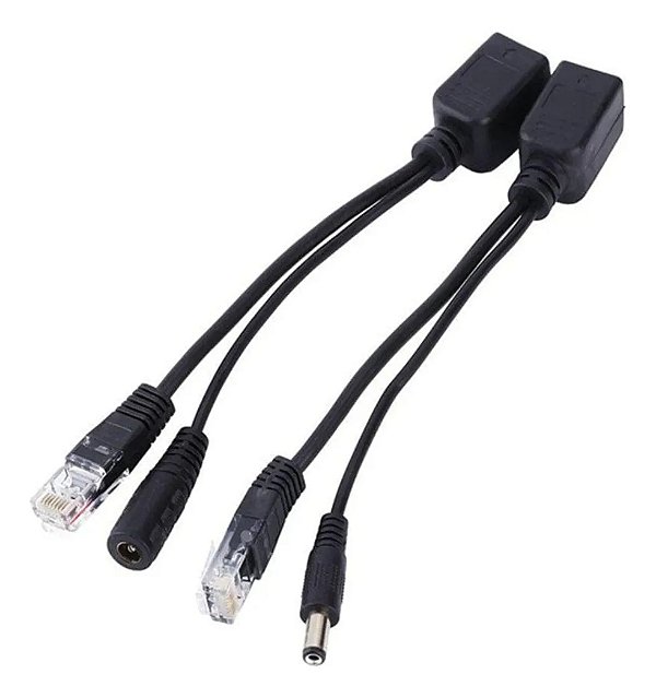 CABO ADAPTADOR POE INJETOR PRETO