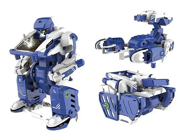 KIT EDUCACIONAL EXPERIMENTO SOLAR ROBO 3x1 TRANSFORMERS