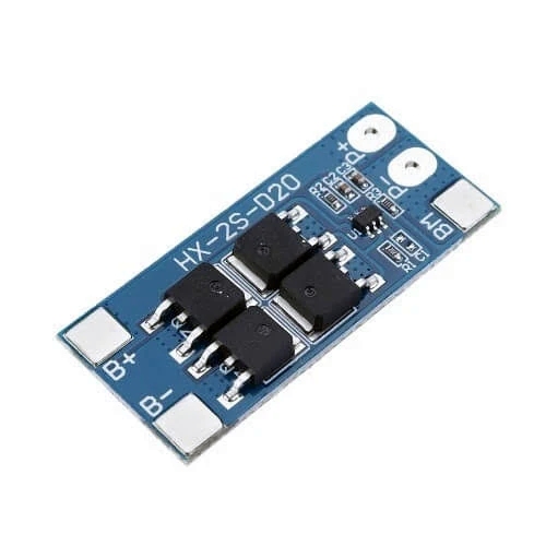 PLACA / MODULO DE PROTECAO PARA BATERIAS LI-ION 2S 13A - 18650