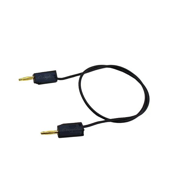 CABO INTERLIGACAO BANANA X BANANA 2mm 30cm - PRETO