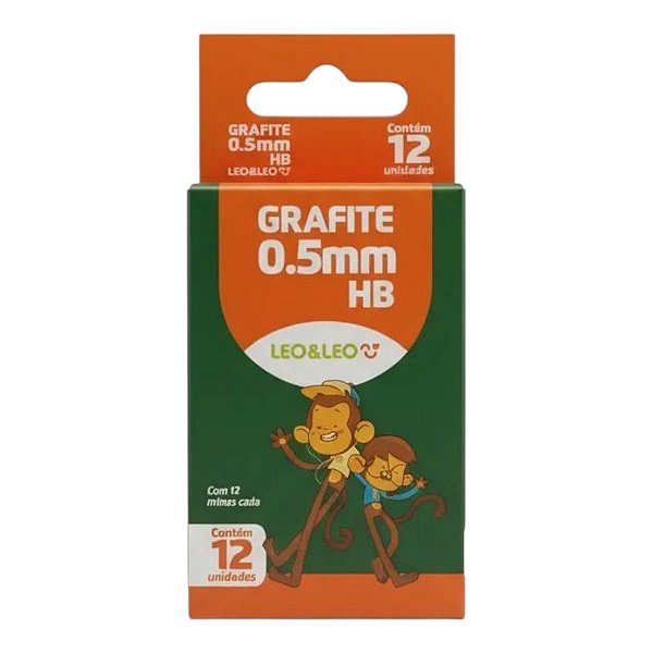 Grafite Para Lapiseira Ponta 0,5mm C/12 Tubos Leo Leo (1cx)