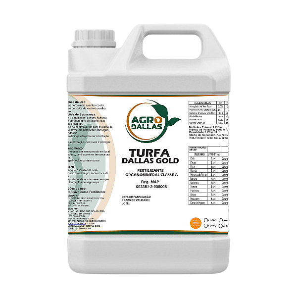 TURFA Dallas Gold - O Poder da Matéria Orgânica e Nutrição Mineral