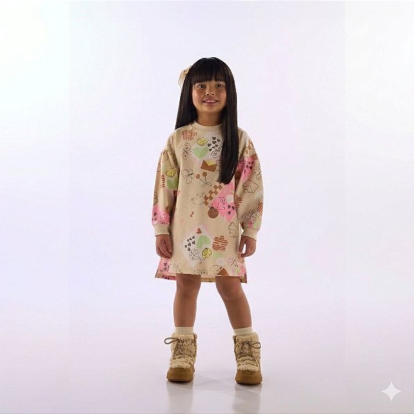 VESTIDO EM SUPER COTTON UP BABY