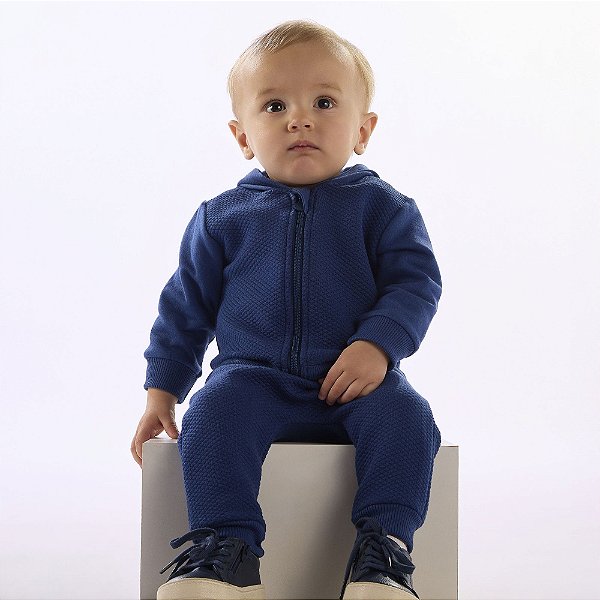 CONJUNTO METELASSE MENINO AZUL URSO UP BABY