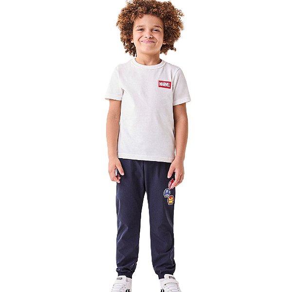 CONJUNTO CAMISETA E CALÇA MARVEL MENINO BIMBI