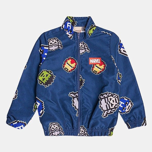 JAQUETA CORTA VENTO MARVEL AZUL BIMBI
