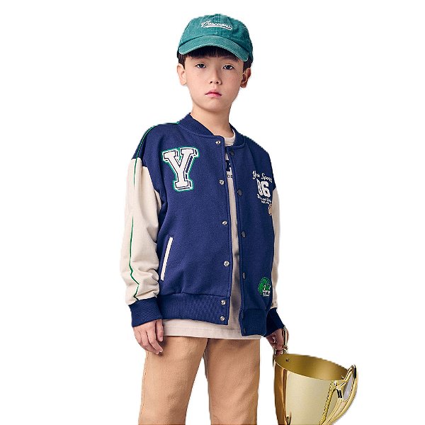 JAQUETA BOMBER YOUCCIE 04 AZUL MARINHO