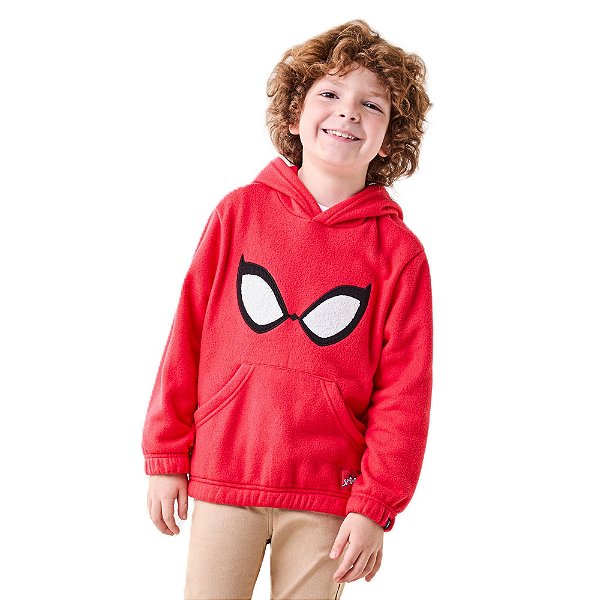 CASACO SPIDER-MAN BORDADO COM CAPUZ BIMBI