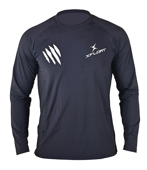 Camiseta Lycra UV Manga Longa XFloat - Preto