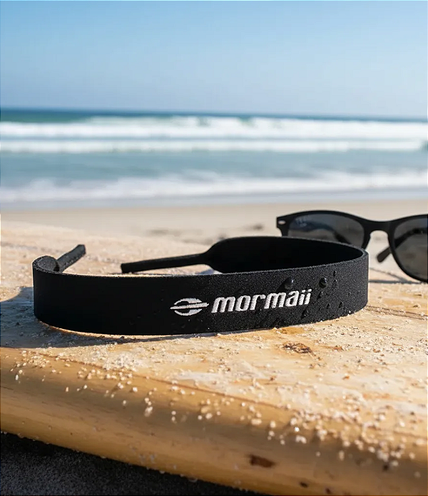 Suporte de Segurança para Óculos Neoprene Mormaii Preto