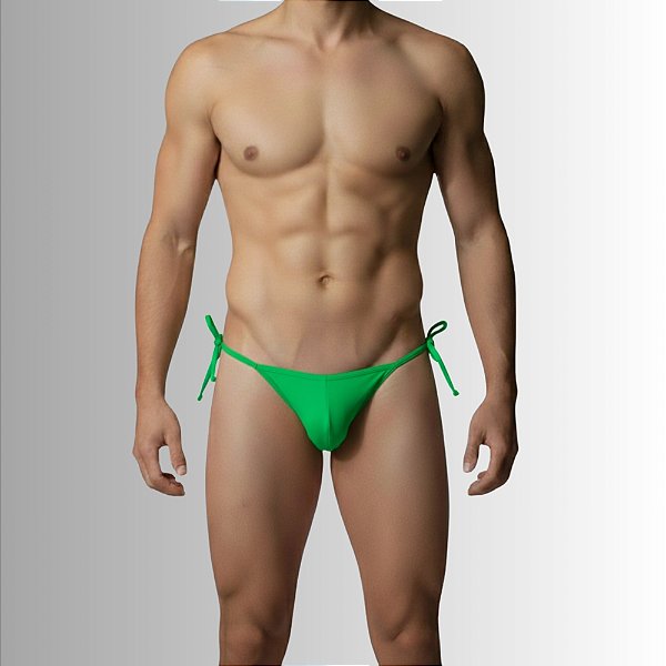 Tanga Cueca Calcinha Masculina Ajustável Preto Fio Dental