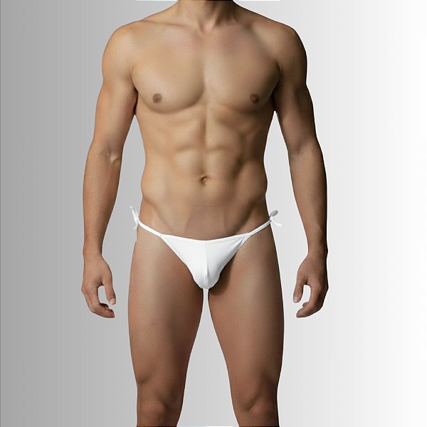 Tanga Cueca Calcinha Masculina Ajustável Preto Fio Dental