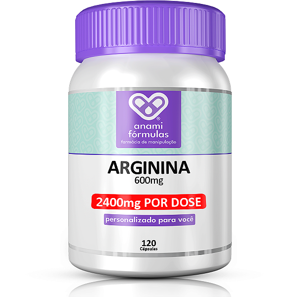 L-Arginina 2400mg - 120 Cápsulas (30 doses)