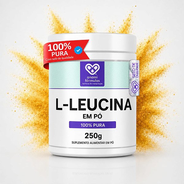 L-LEUCINA em Pó 2000mg por Dose - 250g - 125 Doses
