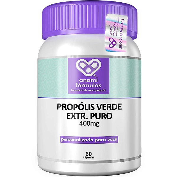 PRÓPOLIS VERDE Extrato Seco 400mg - 60 Cápsulas