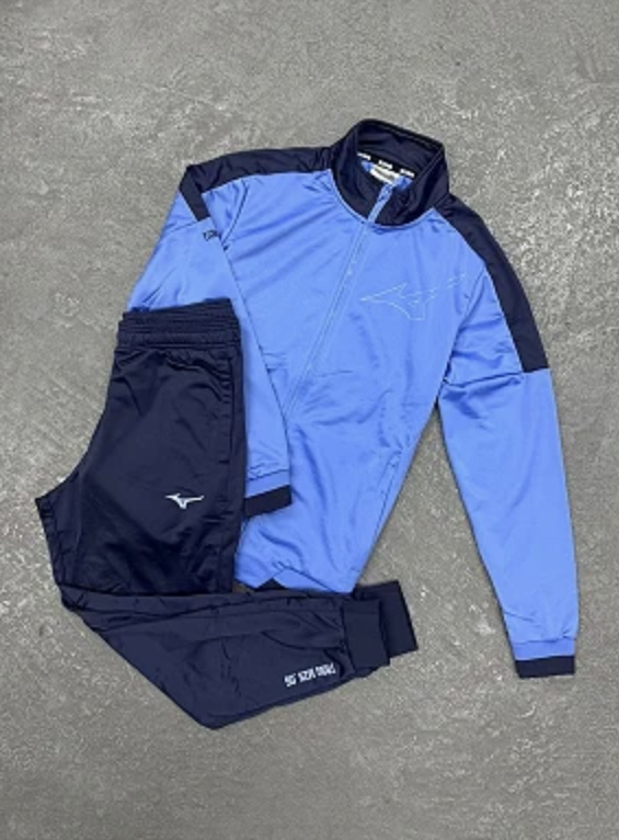 Conjunto Mizuno de Treino Root lll (Azul Marinho/ Azul Céu)