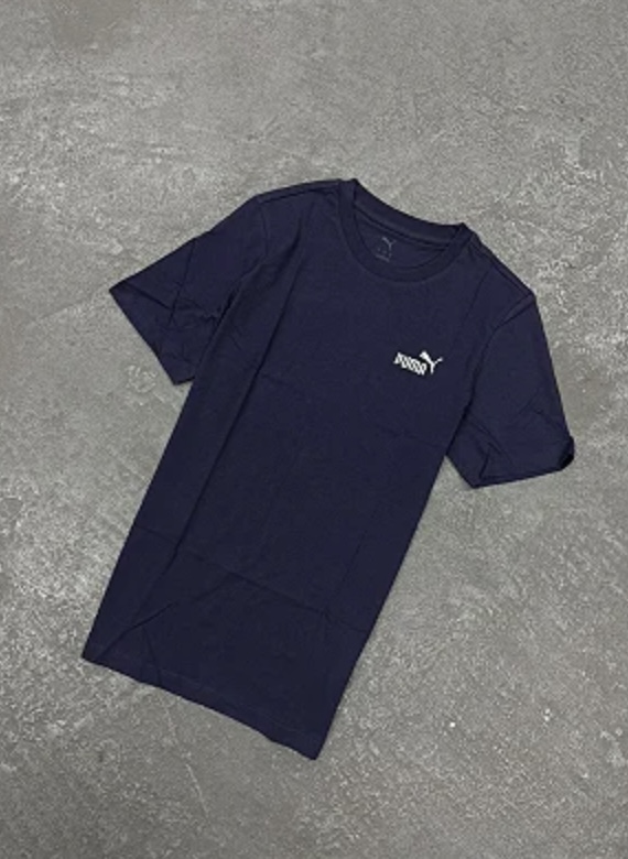 Camiseta Puma Icon Bordado Azul Marinho