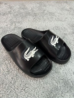Chinelo Slide Lacoste Preto