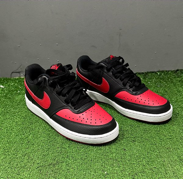 Tênis Nike Court Vision Low Unissex (Vermelho/Preto)