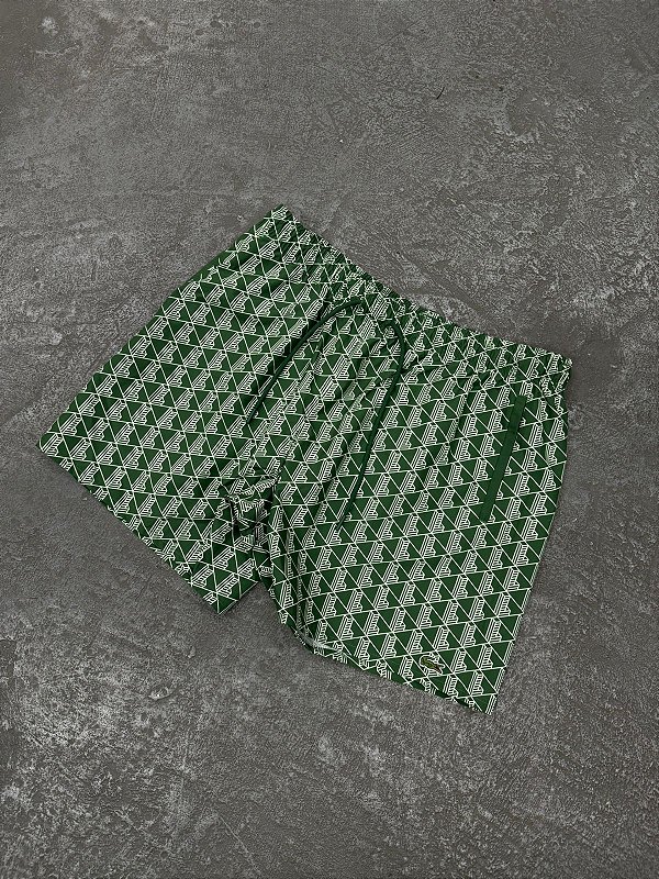 Short Lacoste Sopot Monograma Verde