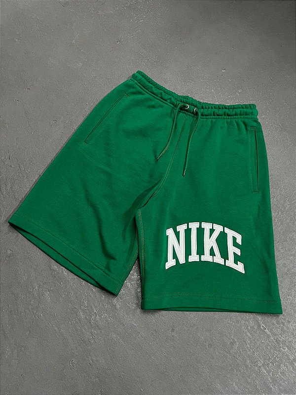 Bermuda Nike Clube Sportswear Shorts French Terry Verde