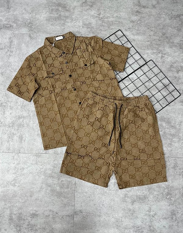 Gucci Monogram Deluxe – Conjunto Caramelo Elegance