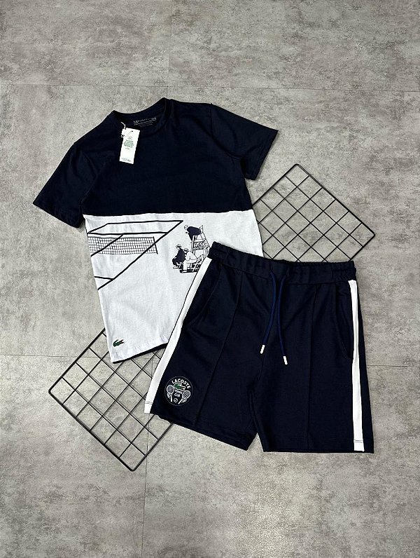 Conjunto Lacoste Masculino Sport Azul Marinho