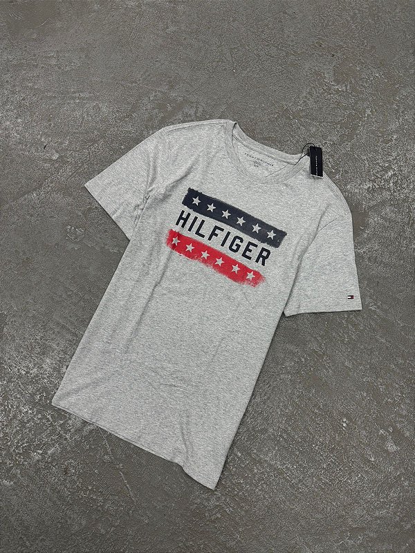 CAMISETA TOMMY HILFIGER MENS SEASONAL KEY CINZA