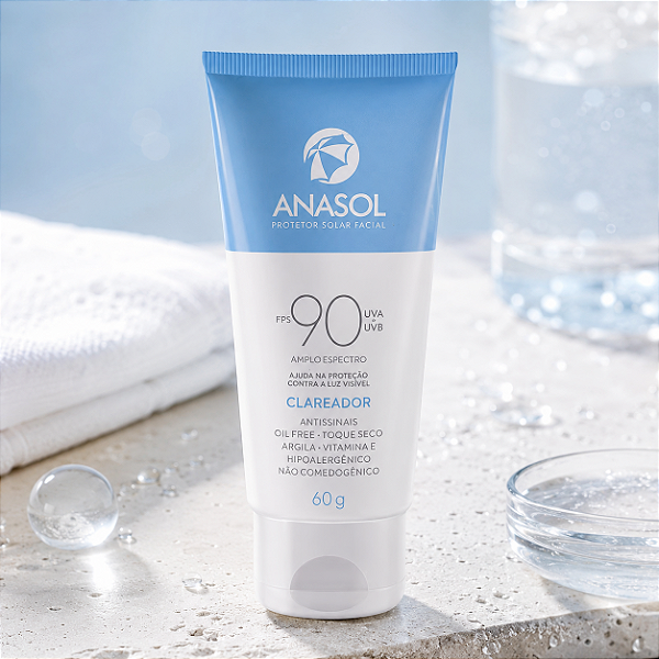 Anasol protetor solar facial fps 90 clareador