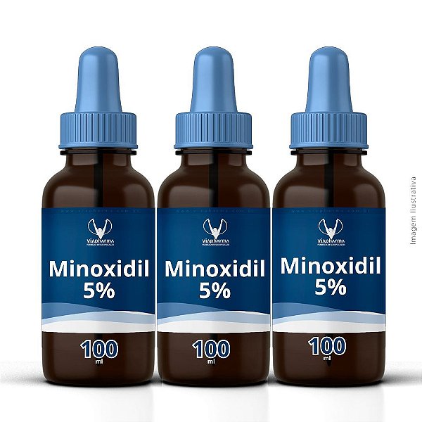 Combo de 3 Frascos de Minoxidil 5% 100ml