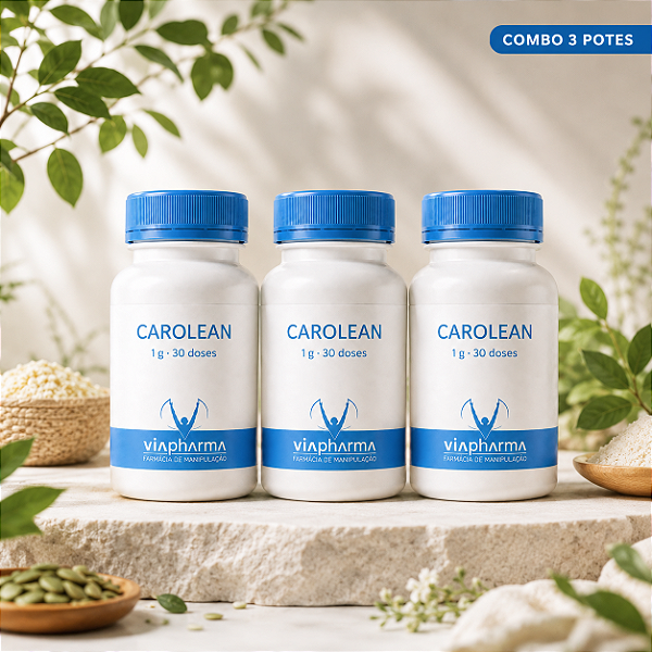 Combo de 3 potes de Carolean 1 grama 30 doses