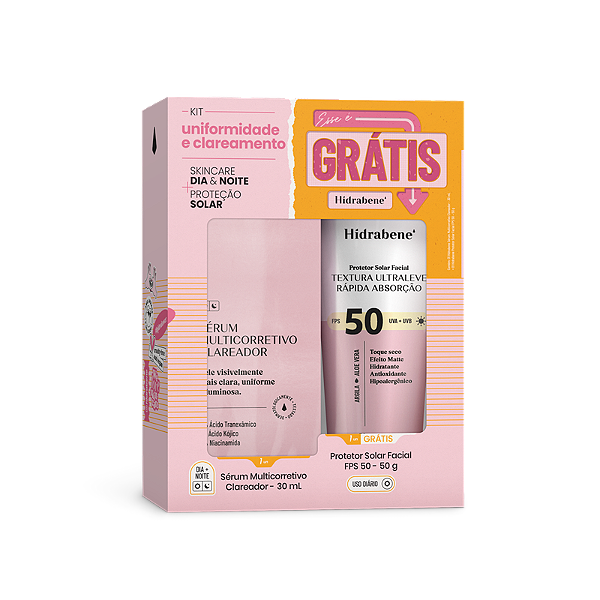 Kit Hidrabene Uniformidade e Clareamento