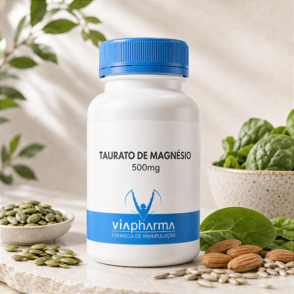 Taurato de magnésio 500mg 60 Cápsulas