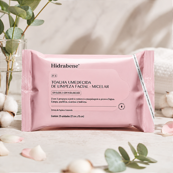 Toalha micelar Hidrabene