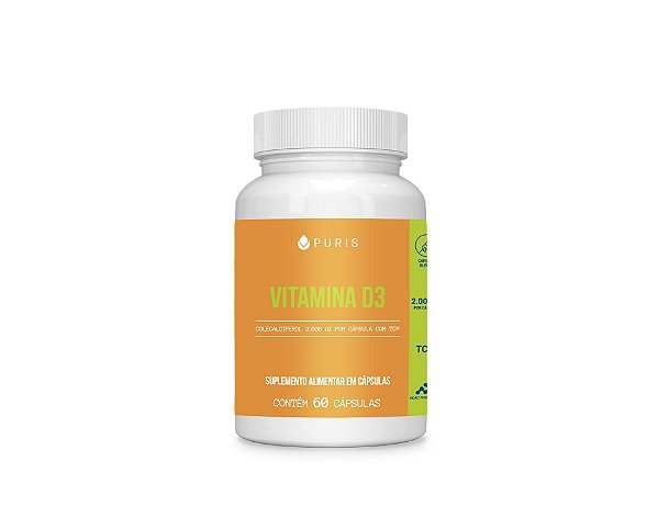 Vitamina D3 2000 UI c/60 cps