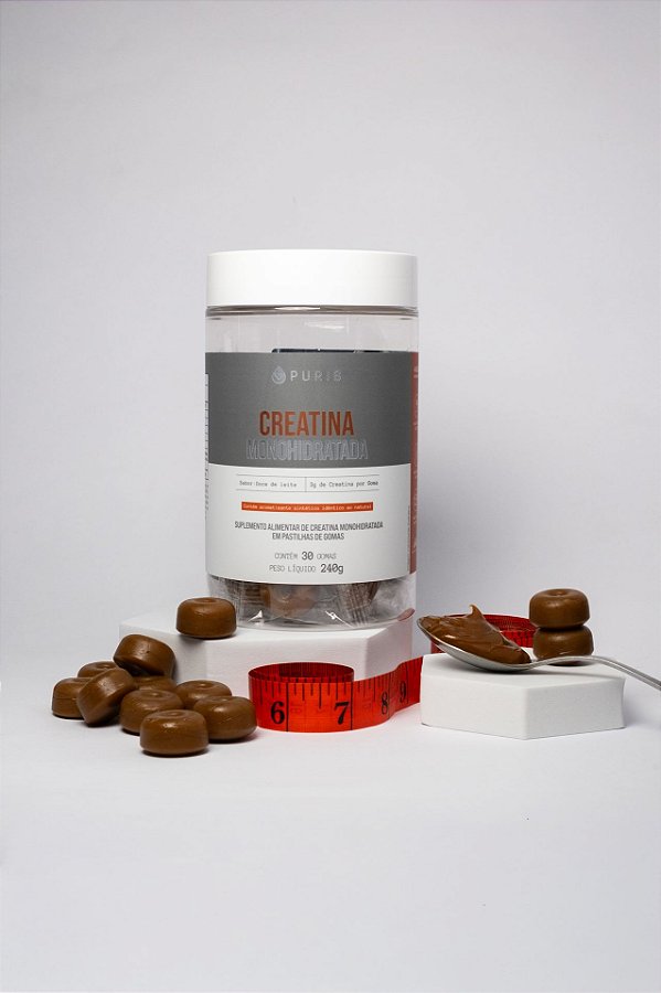 Gomas Creatina Monohidratada SABOR DOCE DE LEITE 30 unidades Puris