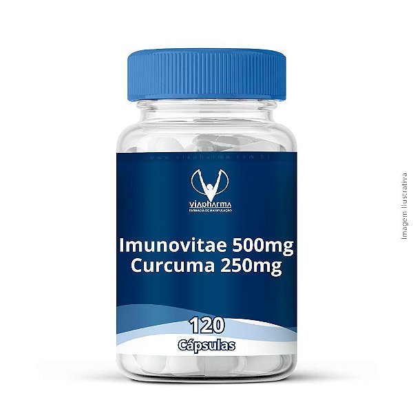 Imunovitae 500mg + Cúrcuma 250mg 120 cápsulas