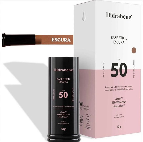 Base Stick Hidrabene Cor Escura Fps 50