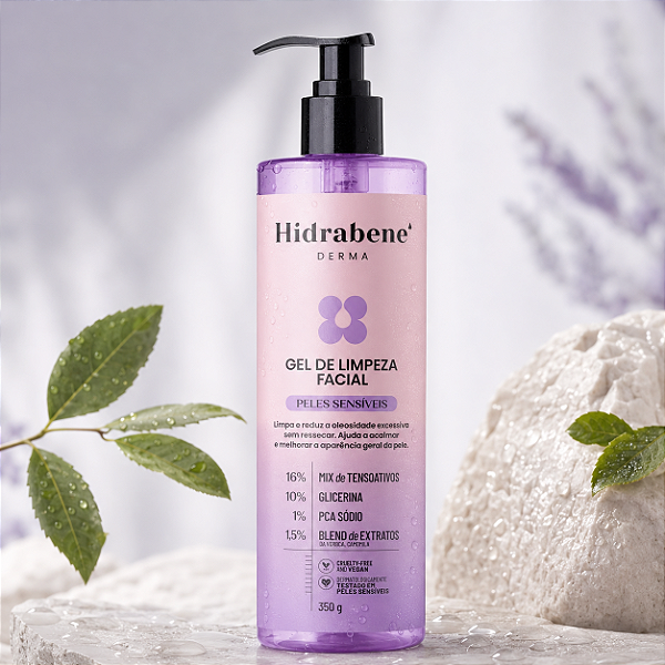 Gel de Limpeza Facial Hidrabene Peles Sensíveis 350ml