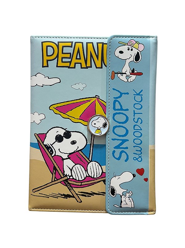 Caderno capa almofadada Snoopy