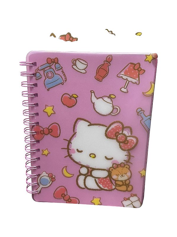 Caderno Hello Kitty e My Melody com Divisórias