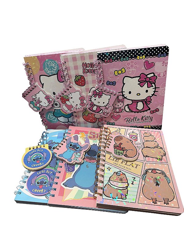 Caderno A5 com Chaveiro Bloco